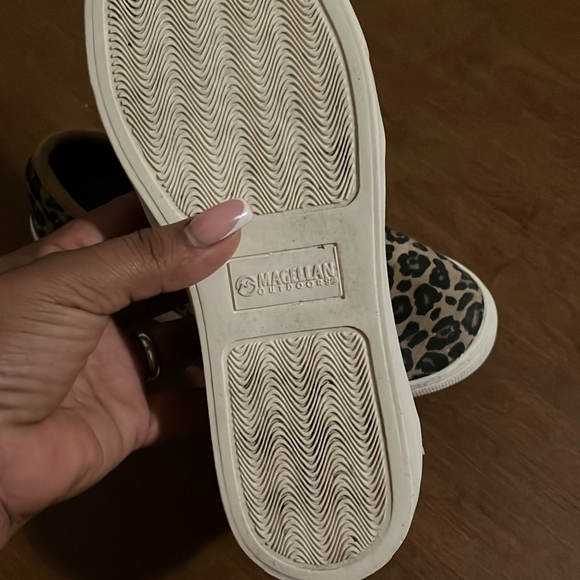 Magellan Outdoors Tan Leopard Slip-On Sneakers - Picture 2 of 3